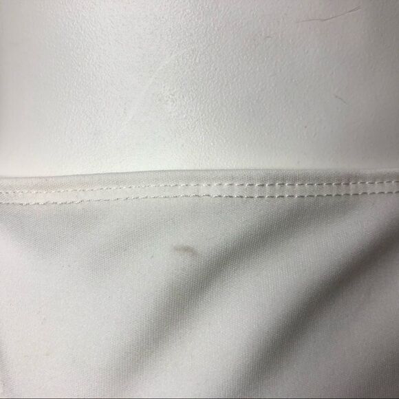 Shein White Ruffle Lace Up back swimsuit Size Small - Picture 5 of 7